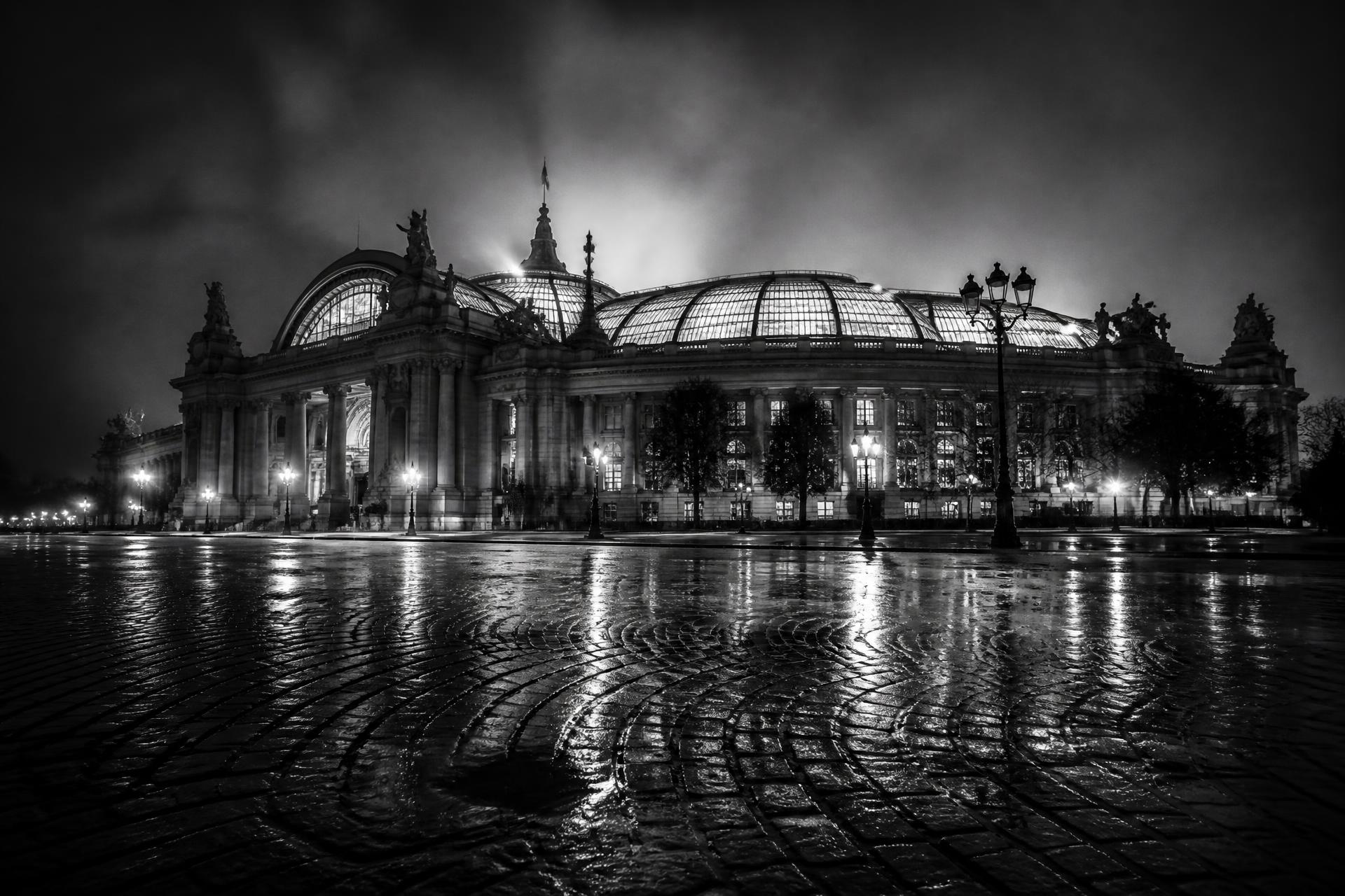 Grand Palais at night